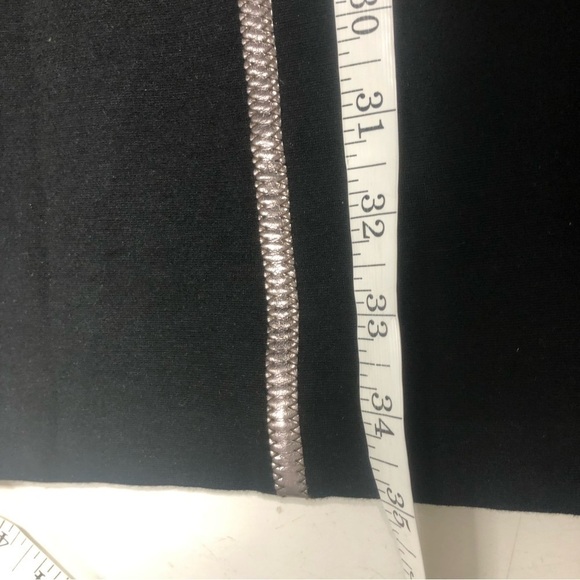 Tenax Italian Made Sheath Dress with Leather Trim, size 6 - Picture 13 of 13